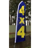 4x4 Offroad Trucks Windless Swooper Flag Feather 2.5&#39;x11.5&#39; Banner Sign ... - £19.96 GBP+
