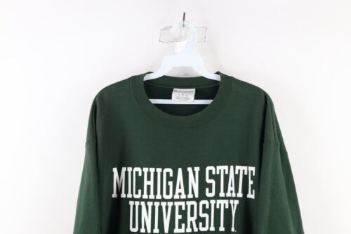 Vintage Champion Mens Large Faded Spell Out Michigan State University Sweatshirt Item image 2
