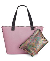 Ideology Mesh Tote with Removable Pouch, Large Handbag Purse, Pink - £4.01 GBP