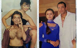 Bollywood Sanjay Dutt Shilpa Namrata Shirodkar 2 Post card Original Postcard Set - £23.77 GBP