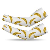 Mondxflaur Banana Cooling Arm Sleeves Cover UV Sun Protection for Men Women - £11.98 GBP