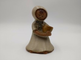 Vintage UCTCI Japan Stoneware Art Figurine Girl Ceramic Pottery Mid Century 4.5&quot; - £11.80 GBP