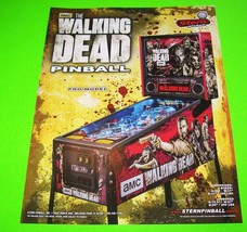 The Walking Dead Pro Pinball FLYER 2014 Original NOS Horror Zombies Art ... - £14.18 GBP
