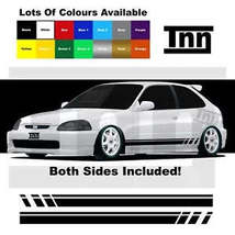 For Honda Civic Type R S ES EP FK FD FN EG Racing Stickers Stripes Decals Fast - $39.99