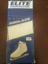 NEW ELITE FIGURE SKATING PRO LACES, WHITE, SIZE 110&quot; / 280 CM (RM-6) - €16,91 EUR