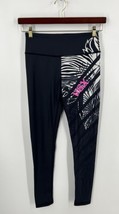 Victorias Secret VSX Sport Athletic Leggings Size S Black Pink Workout Pants - £23.65 GBP