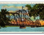 Illinois Centrale Ferrovia Ponte Omaha Ne Council Bluffs Unp Lino Cartol... - £2.64 GBP