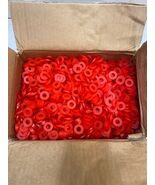 Box of 1000 Red Rubber Washers/Grommets 20mm OD 10mm ID (1000 Quantity) - $4,436.38 MXN