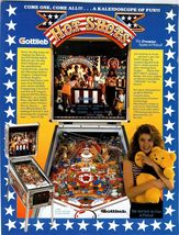 Hot Shots Pinball Machine Game Magazine AD 1989 Original Vintage Ready T... - $7.28