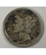 1921 10C Mercury Dime in Very Good Condition, Full Rims &amp; 4-Digit Date - $153.85 CAD