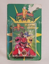 Vintage 1994 Mighty Morphin Power Rangers Playing Cards Sealed Green Carded - £11.74 GBP