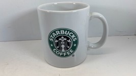 Classic Logo Starbucks Coffee Mug 2014 Green Logo White Cup - $9.85