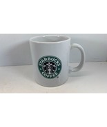 Classic Logo Starbucks Coffee Mug 2014 Green Logo White Cup - £7.74 GBP