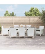  Garden Dining Set White, Black - €1.151,52 EUR