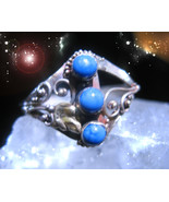 HAUNTED RING MERLIN&#39;S MASTER OF THE ELEMENTS HIGHEST LIGHT COLLECTION MA... - $287.77