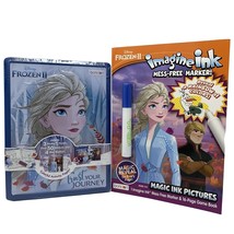 Disney Frozen II Colorful Activity Tin Boxed Set with Imagine Ink Coloring Book - £7.36 GBP