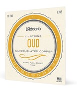 Silver-Plated, Copper, Tie-End Oud String Set, Model Ej95 From D&#39;Addario. - £28.46 GBP