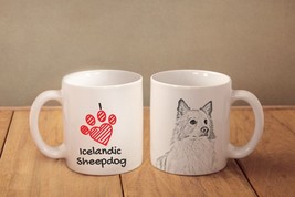 Icelandic Sheepdog- mug with a dog and description:&quot;I love ...&quot; High quality cer - £12.17 GBP
