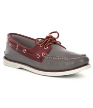 Men&#39;s Sperry Top-Sider GOLD CUP A/O 2-Eye Boat Shoe, STS11544 Size 8 Grey/Bu - £110.05 GBP