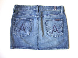 7 For All Mankind Purple Tricolor A Pocket Mini Skirt in Ireland (IRE) s... - $32.48
