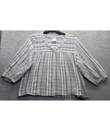 Knox Rose Blouse Top Womens 2XL Multi Striped Balloon Sleeve V-Neck Pull... - $29.57 CAD