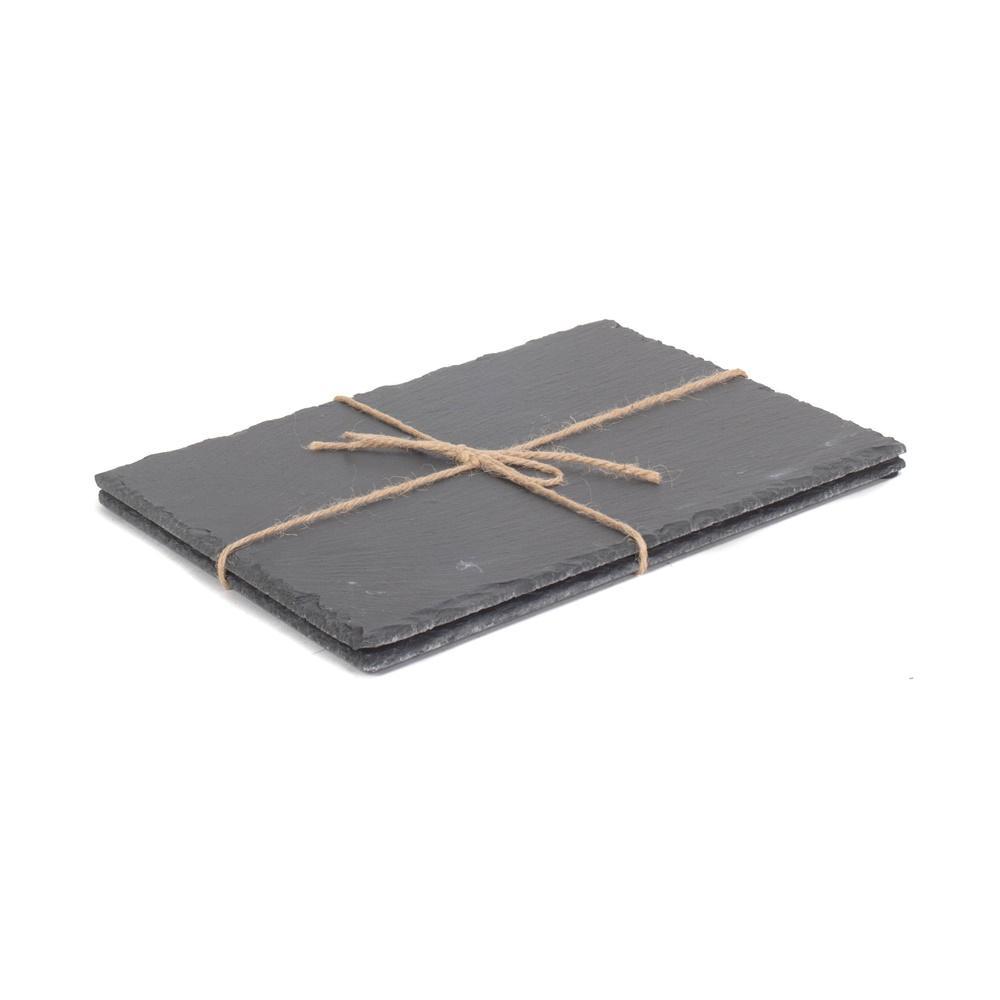 Primary image for Drinks Large Rectangular Slate Place Mat Set 2