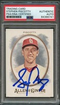 2017 Topps Allen and Ginter #98 Stephen Piscotty Signed Card PSA Slabbed Auto Ca - £48.06 GBP