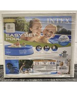 NEW Intex 8&#39;x24&quot; Easy Set Round Inflatable Above Ground Pool with Filter... - £106.72 GBP