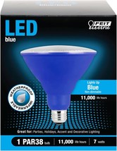 Feit Electric PAR38/B/10KLED/BX 7W Blue Non-Dimmable LED Reflector Light... - $168.69 MXN