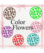 Color 3D Flowers200a-Digital ClipArt-Art Clip-Gift Tag-Notebook-Scrapboo... - $37.17 MXN