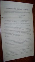 1928 Application Executive Prisoner Clemency Georgia Federal Prison Conterfeit - £13.32 GBP