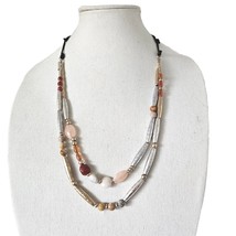 J.Jill Double Strand Graduated Semi-Precious Stone Quartz Necklace 27-35&#39;&#39; - $27.71