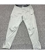 Nike Track Pants Men Large Gray Standard Fit Zipper Adult Outdoor 32x30 ... - $1,076.22 MXN