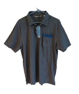 NWT Travis Mathew 77 Prestige Pima Cotton blend Golf Gray Polo Shirt L M... - $94.76 CAD