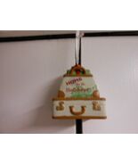 Hallmark &quot;Home for the Holidays - Luggage Topped With Gift&quot; Ornament NWT - $23.44 CAD