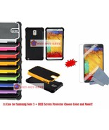 Double Layer Premium Hybrid Deluxe Hard Case Cover for Samsung Galaxy No... - £28.02 GBP