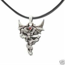 NEW MYSTICA ACCESSORY PERCHING DRAGON CROSS NECKLACE - $245.48 MXN