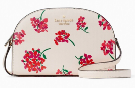 Kate Spade Perry Cream Floral Saffiano Dome Crossbody KB676 Red NWT $279 MSRP - £67.41 GBP
