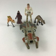 Star Wars Power Of The Force Desert Skiff Jawa Skywalker 5pc Lot Vintage 1996 - £19.32 GBP