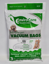 EnviroCare Anti-Allergen Vacuum Bags for Kenmore Type C &amp; Q, KER-14550A - £6.25 GBP