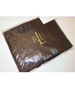 1 Ralph Lauren SUITE LATTICE QUILT Standard Sham Chocolate Brown NIP - £37.55 GBP