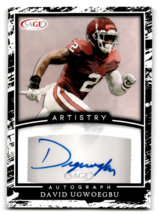 2022 SAGE Artistry Autographs White #ADO David Ugwoegbu Auto - £3.55 GBP