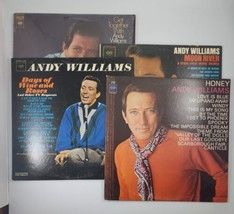 Andy Williams Lot Of 4 LPs Honey Days Of Wine &amp; Roses Moon River Get Together - £15.76 GBP