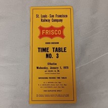 Frisco St Louis San Francisco Railway Employee Timetable No 3 1975 River... - £7.78 GBP