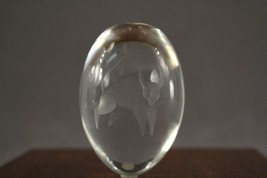 Vintage EKENAS Sweden Fine Crystal Cut ZODIAC Egg Shape Paperweight TAUR... - £22.80 GBP