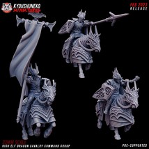 High Elves Dragon Calvary Command Group * Fantasy Miniatures Proxy Army 32mm - £7.98 GBP