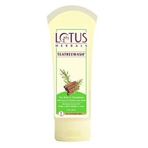Lotus Herbals Tea Tree And Cinnamon Anti Acne Oil Control Face Wash, 80g - £7.47 GBP