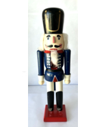 20&quot; Tall Nutcracker Soldier Christmas Holiday Decor Hand Painted Wood No... - £19.10 GBP