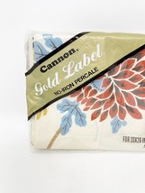 2 Vintage Cannon Gold Label Floral Standard  Pillowcases Shabby Cottage Chic NEW - £14.75 GBP