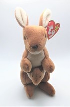 TY Beanie Babie Pouch The Kangaroo 8 inches DOB 11/6/1996 - £6.43 GBP